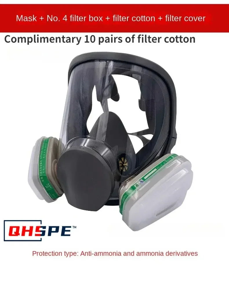 Anti-Fog 6800 Gas Mask &ndash; Full Face Safety For Painting 17 in 1 Set