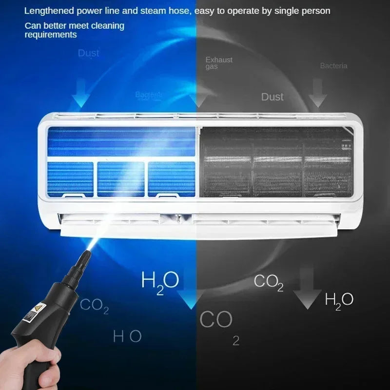 2500W Υψηλής Θερμοκρασίας Ατμοκαθαριστής Για Αυτοκίνητα Και Κουζίνα