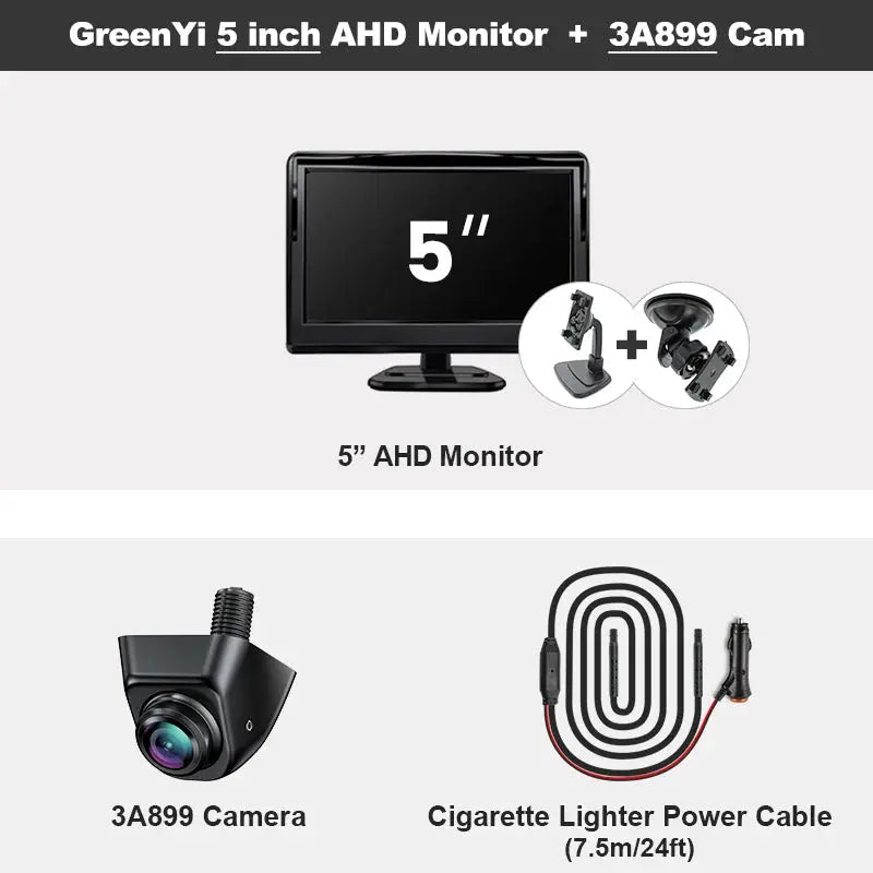 1080P AHD IPS Car Rear View Camera With Night Vision And 170 Degree Wide Angle Reverse System 4.3 5 7 Inch by InterCyprus Trading Ltd
