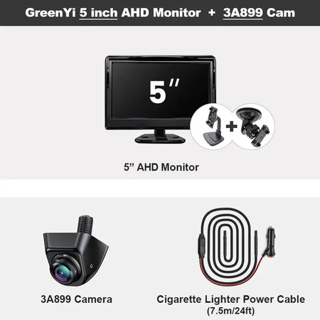 1080P AHD IPS Car Rear View Camera With Night Vision And 170 Degree Wide Angle Reverse System 4.3 5 7 Inch by InterCyprus Trading Ltd