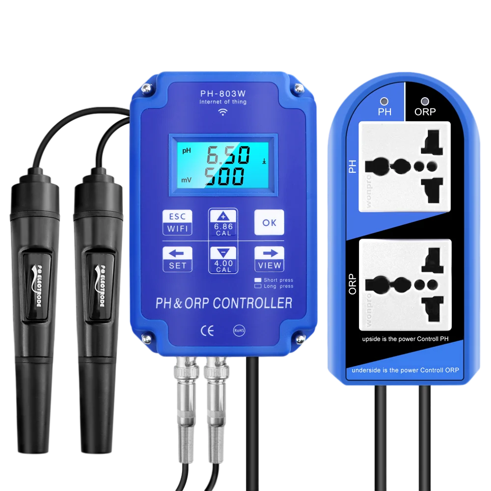 PH-803W &ndash; WiFi Enabled Water Monitoring For Hydroponics EU PLUG 220V