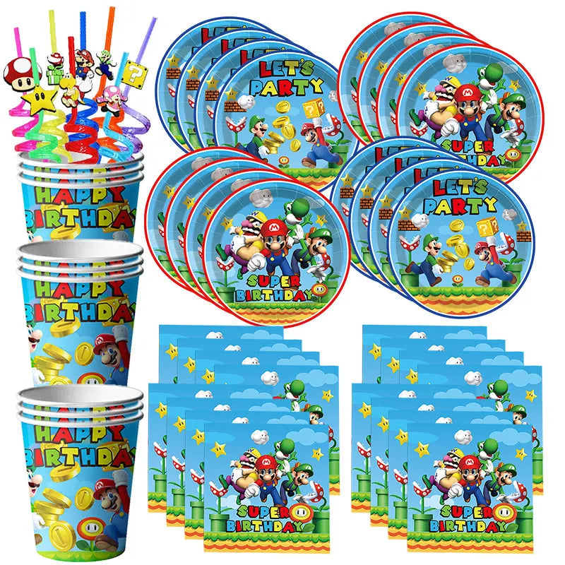 Birthday Party Decorating Set &ndash; Tableware, Balloons &amp; More