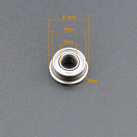 Miniature Flanged Bearings 682-689 &ndash; Chrome Steel Bearings F683ZZ 3x7x3mm / CHINA / 10Pcs