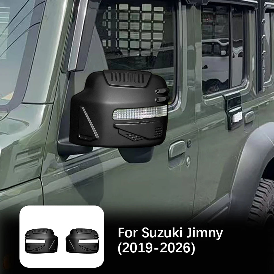 Кастомные накладки на боковые зеркала под карбон для Suzuki Jimny