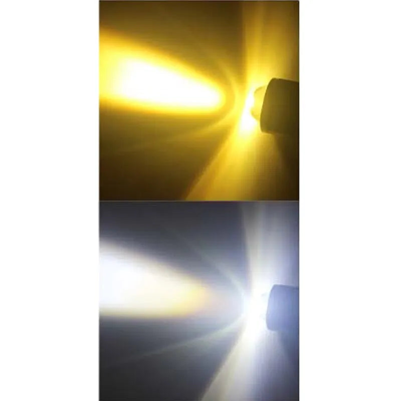 KEVANLY H4 LED Motorcycle Headlight &ndash; 10000 Lumen Brightness White Yellow / P15D-25-1