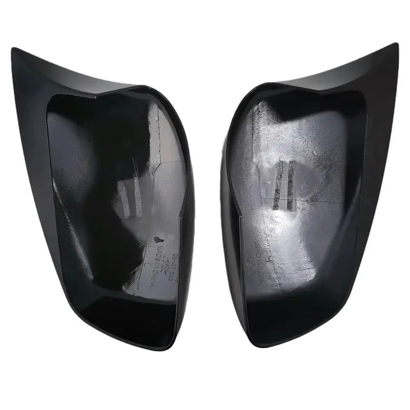 Mirror lamp cover Glossy black Carbon Fiber texture ABS plastic suitable for BMW 5 Series E60 E61 E63 E64 2004-2007 models by InterCyprus Trading Ltd