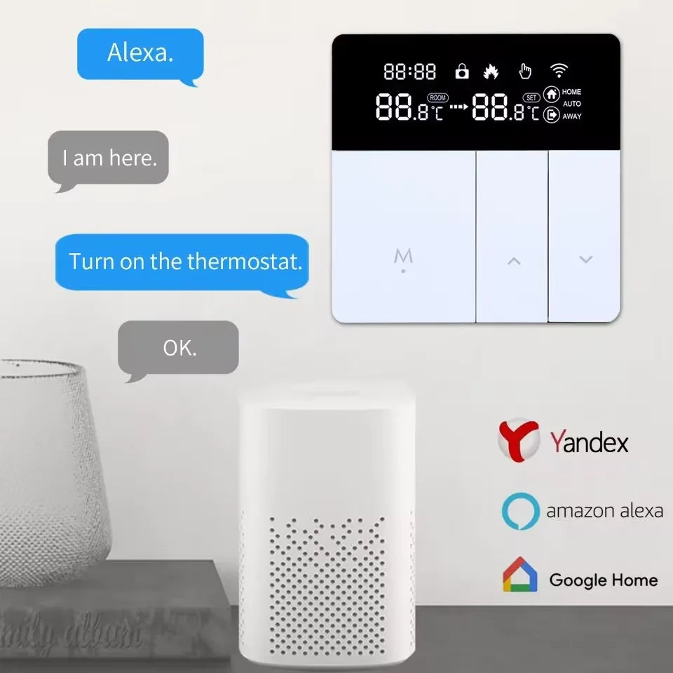 Smart Voice-Controlled Heating Thermostat with LCD Display