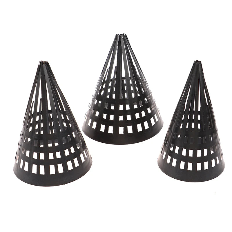 Durable 5Pcs Tapered Fishing Net Trap for Eels and Loaches - Black