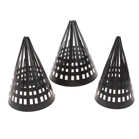 Durable 5Pcs Tapered Fishing Net Trap for Eels and Loaches - Black