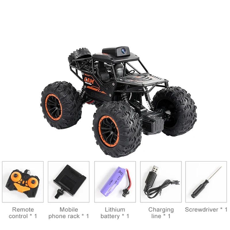 RC Car 1/18 HD Camera App Control &ndash; Remote Control Ready BLACK