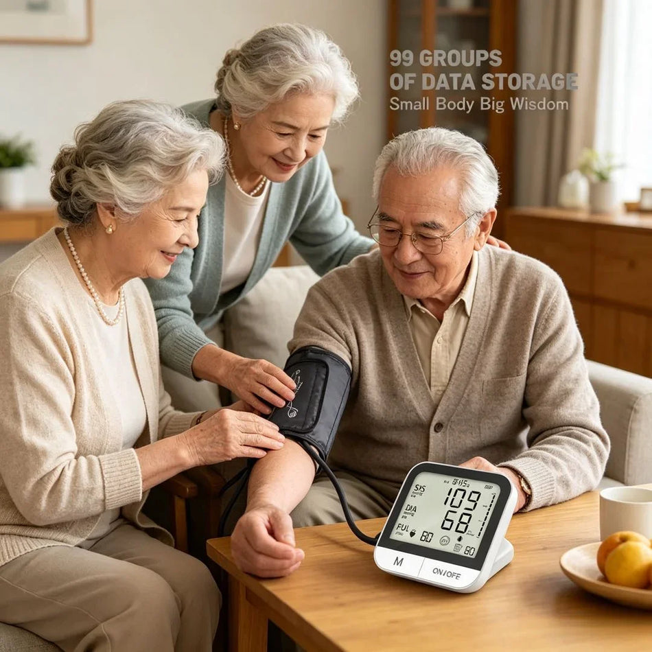 High-Precision Upper-Arm Blood Pressure Monitor Medical-Grade Home Use