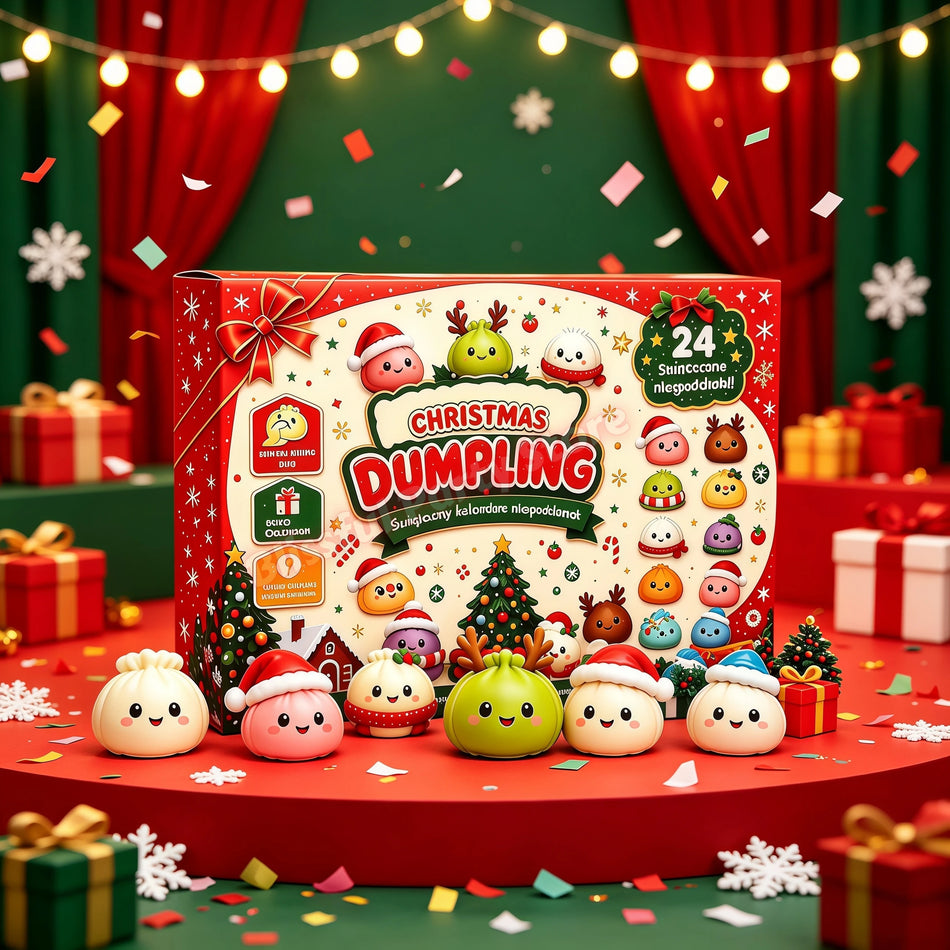 Christmas Squishy Advent Calendar 2026 With 24 Days Dumpling Stress Relief Slow Rebound Fidget Blind Box