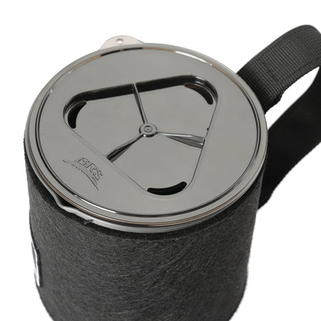 BRS-61 Jet Boil Camping Stove with Heat Exchanger and Quick Burn System