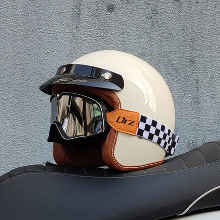 ORZ Open Face 3/4 Helmet Unisex &ndash; Lightweight DOT Certified