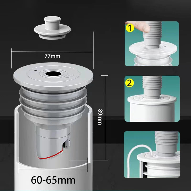 Silicone Sewer Seal Ring 60-65mm gray
