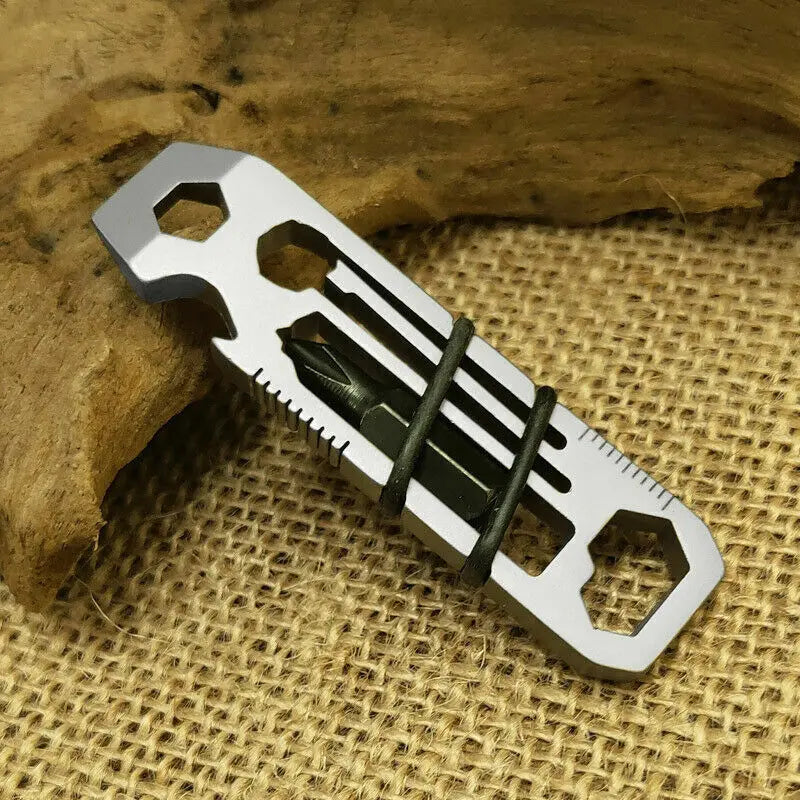 🟠 6 σε 1 Pry Cutter Keychain Εργαλείο από ανοξείδωτο χάλυβα εσωτερικό 6 γωνιακό κλειδί υπαίθριο multitool για EDC πεζοπορία κάμπινγκ εργαλείων Hand Tools Kit