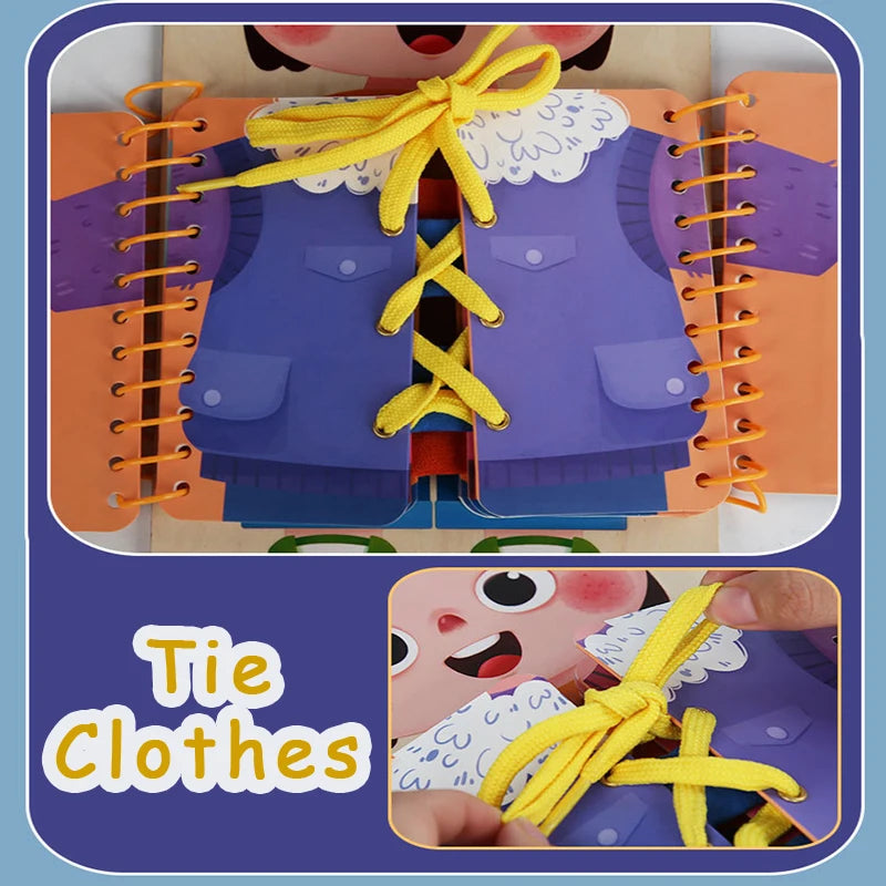 Kids Busy Book Montessori Toys &ndash; Fine Motor Skills Training