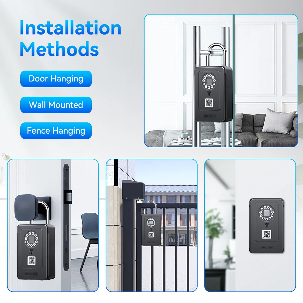 Elecpow Bluetooth Lock Box &ndash; Biometric and Bluetooth Unlock