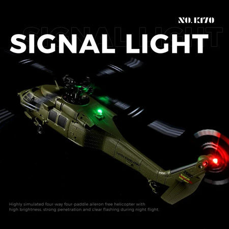 WLtoys K170 RC Helicopter &ndash; Gyro Stabilized LED Lights