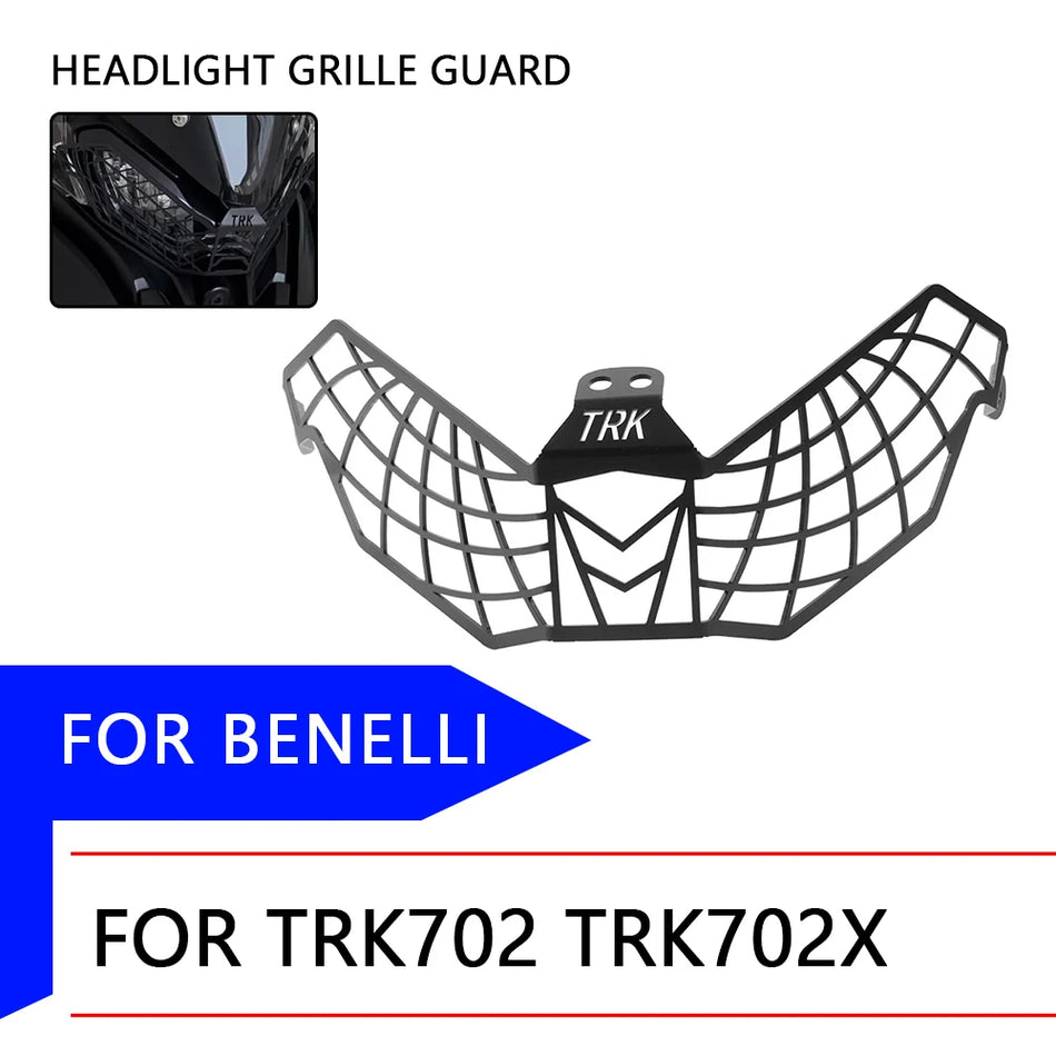 Strålkastarskydd för Benelli TRK702X TRK 702 X, skyddande strålkastargrillöverdrag hållbar finish