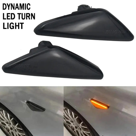 2pcs Dynamic LED Side Marker Light For BMW E46 2D 2003-2006 325Ci 330Ci Coupe Convertible Turn Signal Indicator Blinker Lamp by InterCyprus Trading Ltd
