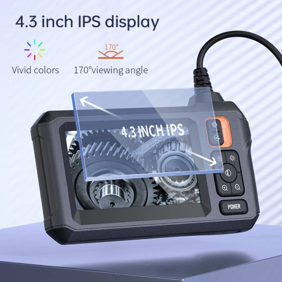 4.3-Inch Handheld Endoscope with 1080P Camera IP67 Borescope