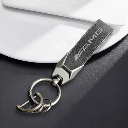 Suede Car Keychain For Mercedes Benz AMG &ndash; Anti-Lost