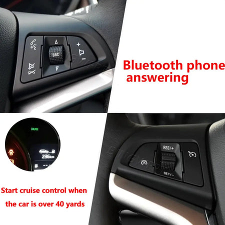 Steering Wheel Switch For Chevrolet Cruze 2009 - 2014 Bluetooth Phone Cruise Control Remote Control Button by InterCyprus Trading Ltd