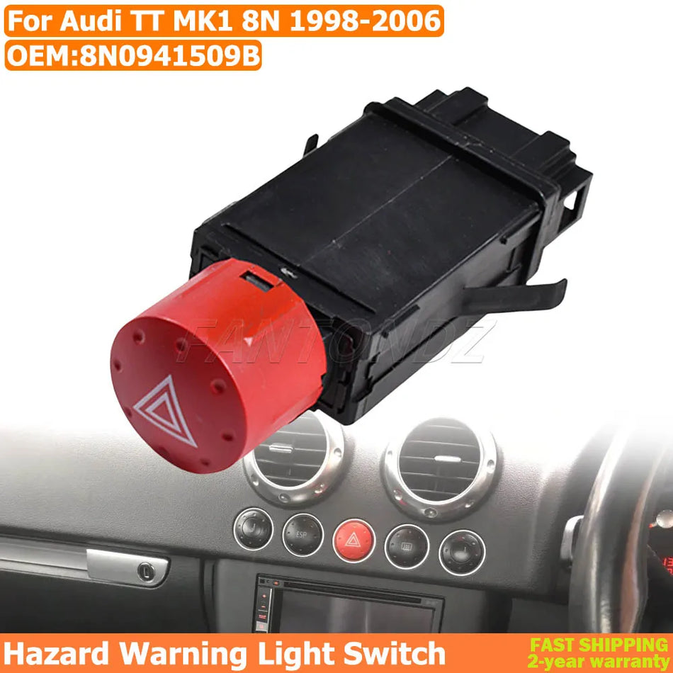 Кнопка переключателя аварийной сигнализации 8N0941509B для Audi TT MK1 8N 1998-2006