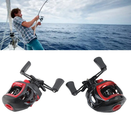 Baitcasting Reel Metal Long Cast Powerful Lightweight Smooth Baitcaster for Saltwater &amp; Freshwater