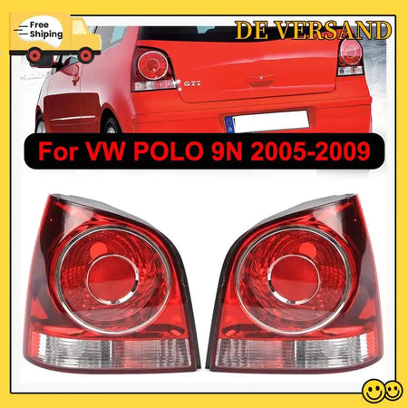 VW Polo 9N 9N3 Tail Light Housing Left Right Red ABS