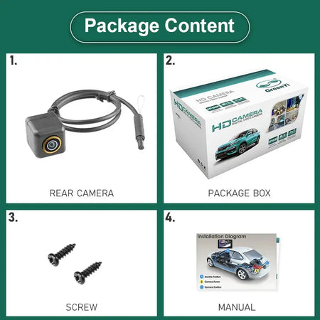 Special 5 Pin HD AHD 1080P 170° Fisheye Lens Rear View Reverse Backup Camera Replace For VW Badge Flip Emblem Logo Handle Switch by InterCyprus Trading Ltd