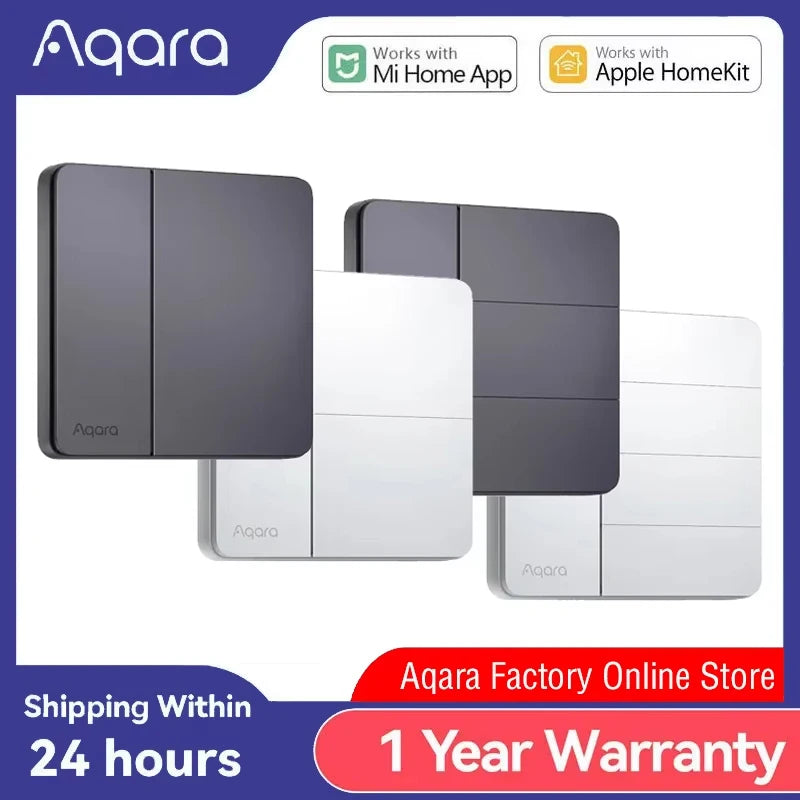 Aqara Zigbee 3.0 inteligentný nástenný vypínač Z1 funguje s Mi Home a HomeKit