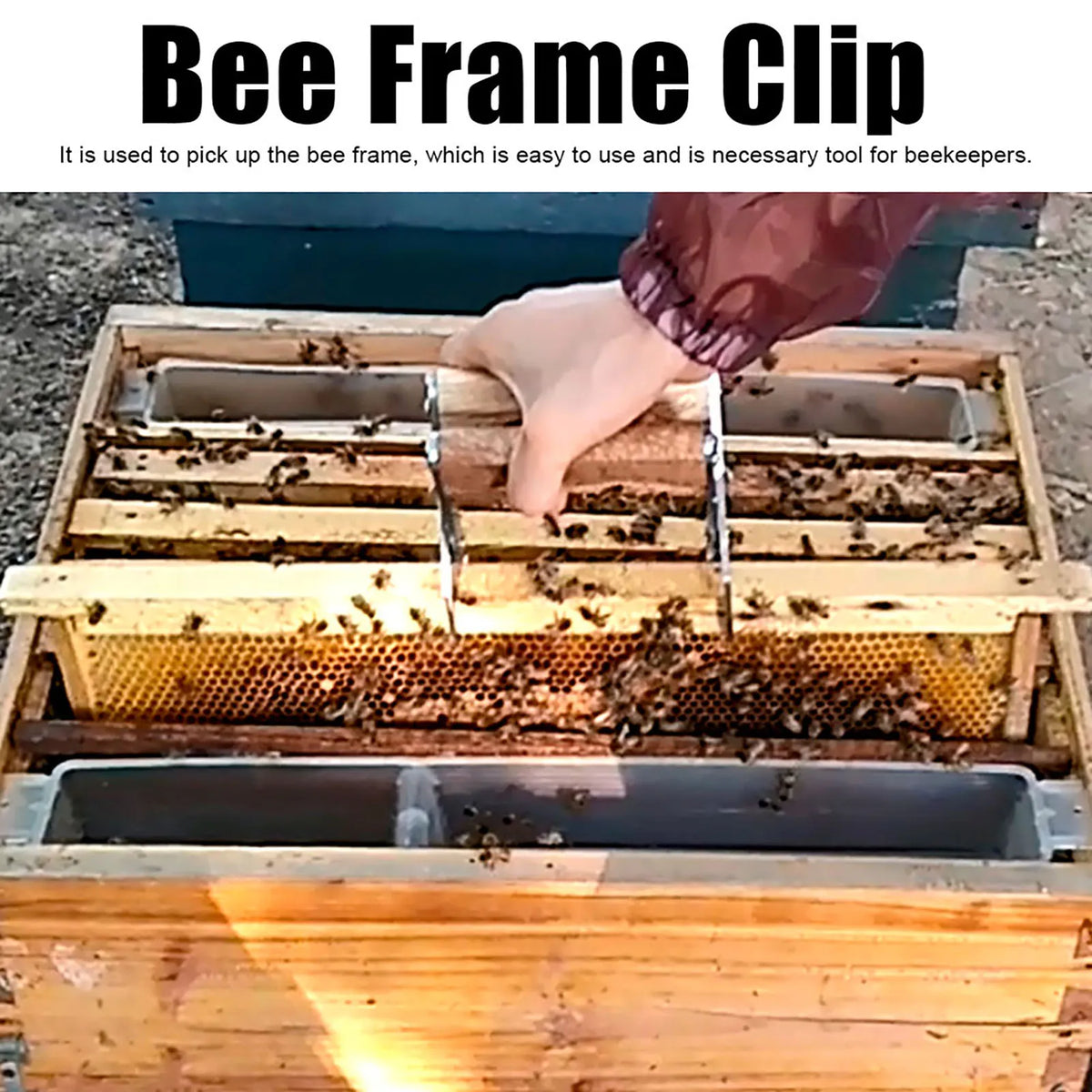 Bee Frame Clip Clamp Tong &ndash; Ergonomic Beekeeping Tool
