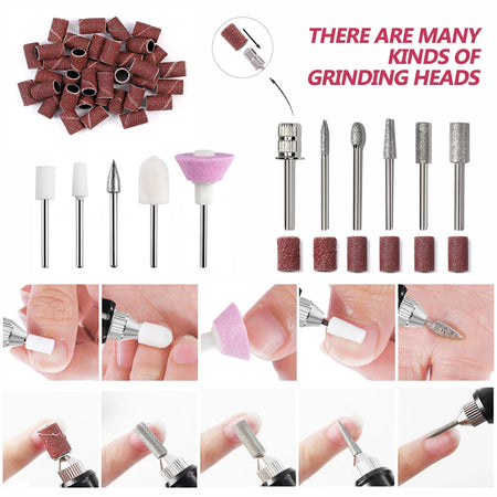 YIKOOLIN Portable Nail Sander Set &ndash; Strong Polishing Tools