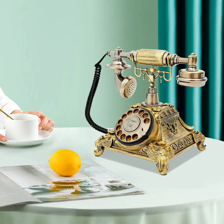 Retro Rotary Phone &ndash; Bronze Finish for Home and Office Decor GERMANY
