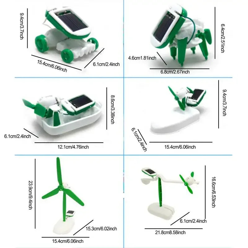 6-in-1 Solar Power DIY STEM Toy Kit for Kids
