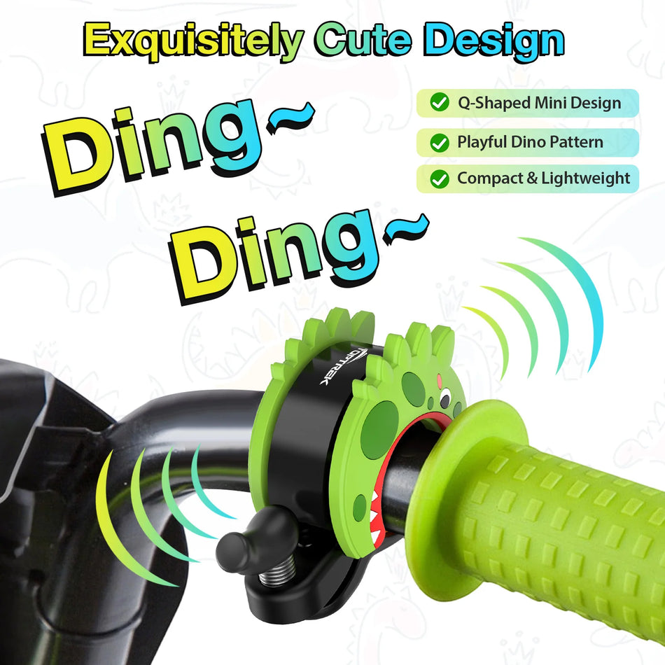 Toptrek Kids Bicycle Bell with Loud Ring, Aliuminio Lydinys
