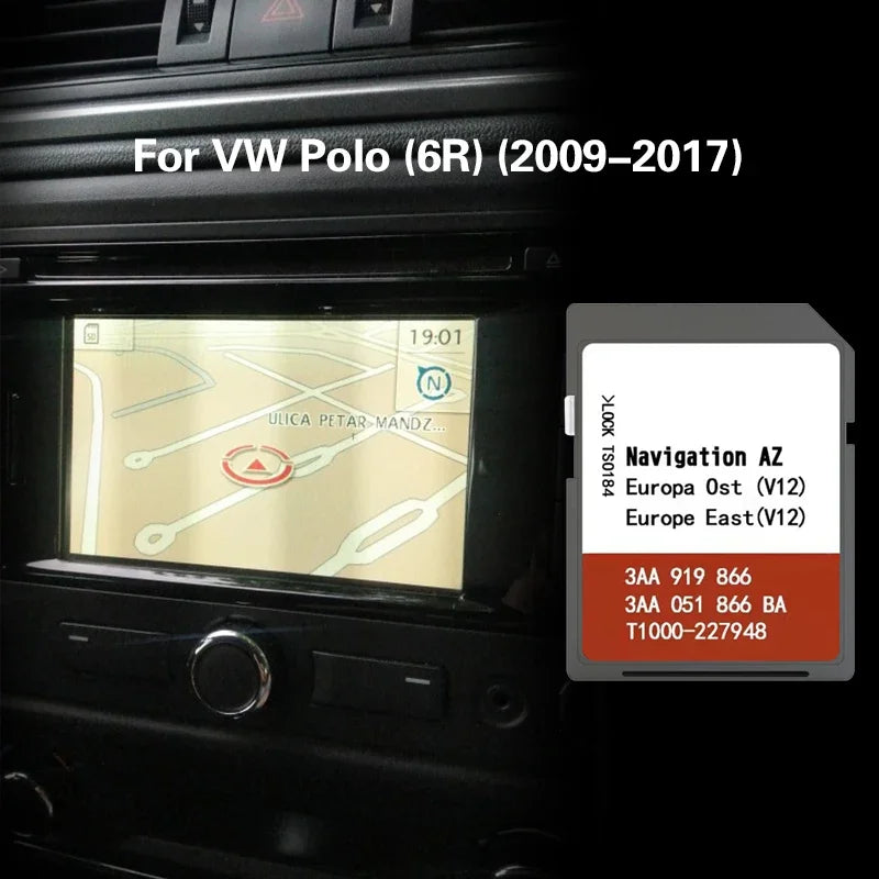 VW Polo 6R Nav SD Card 8GB - Switzerland Serbia Maps for VW POLO 6R / CHINA