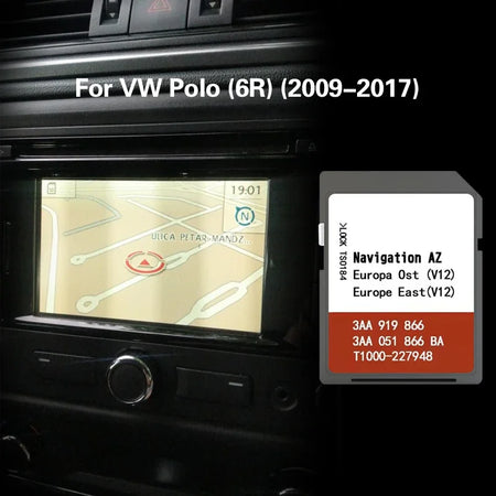 VW Polo 6R Nav SD Card 8GB - Switzerland Serbia Maps for VW POLO 6R / CHINA