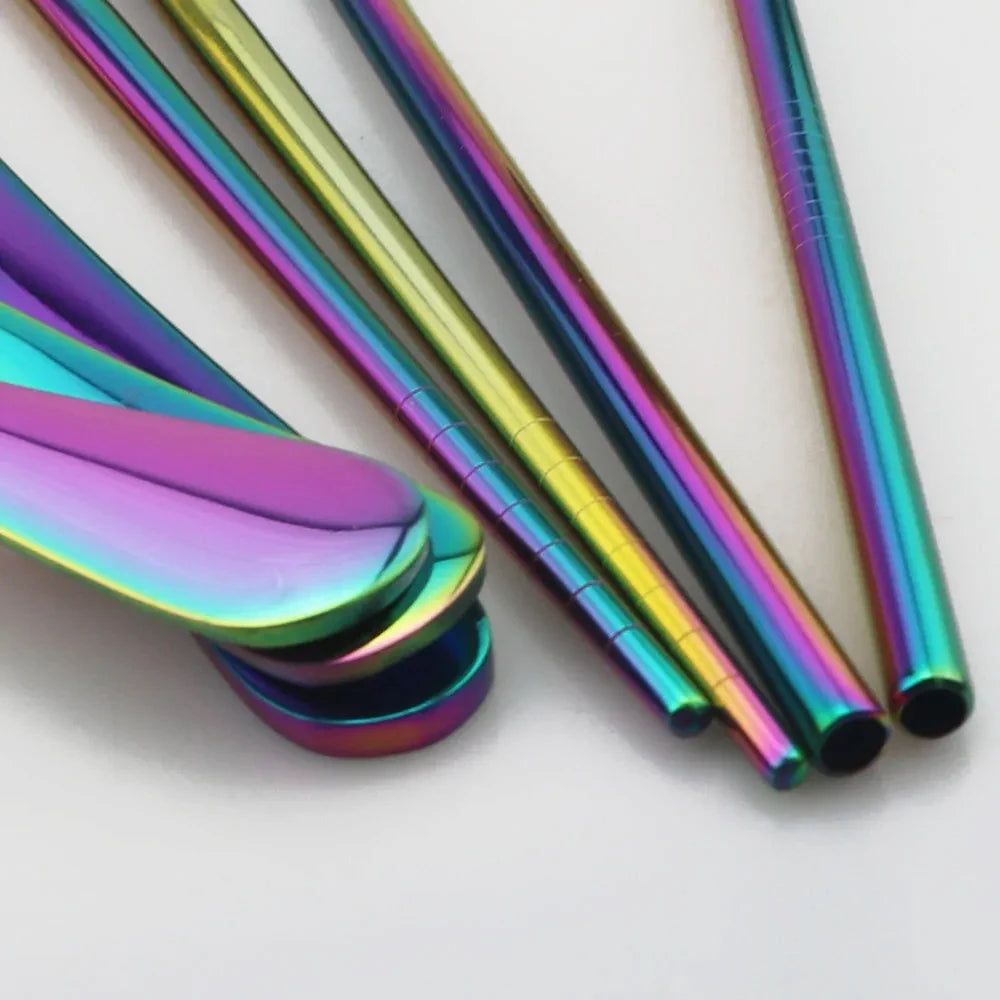 Travel Hiking Portable Dinnerware Set &ndash; Eco-Friendly Stainless Steel Cutlery