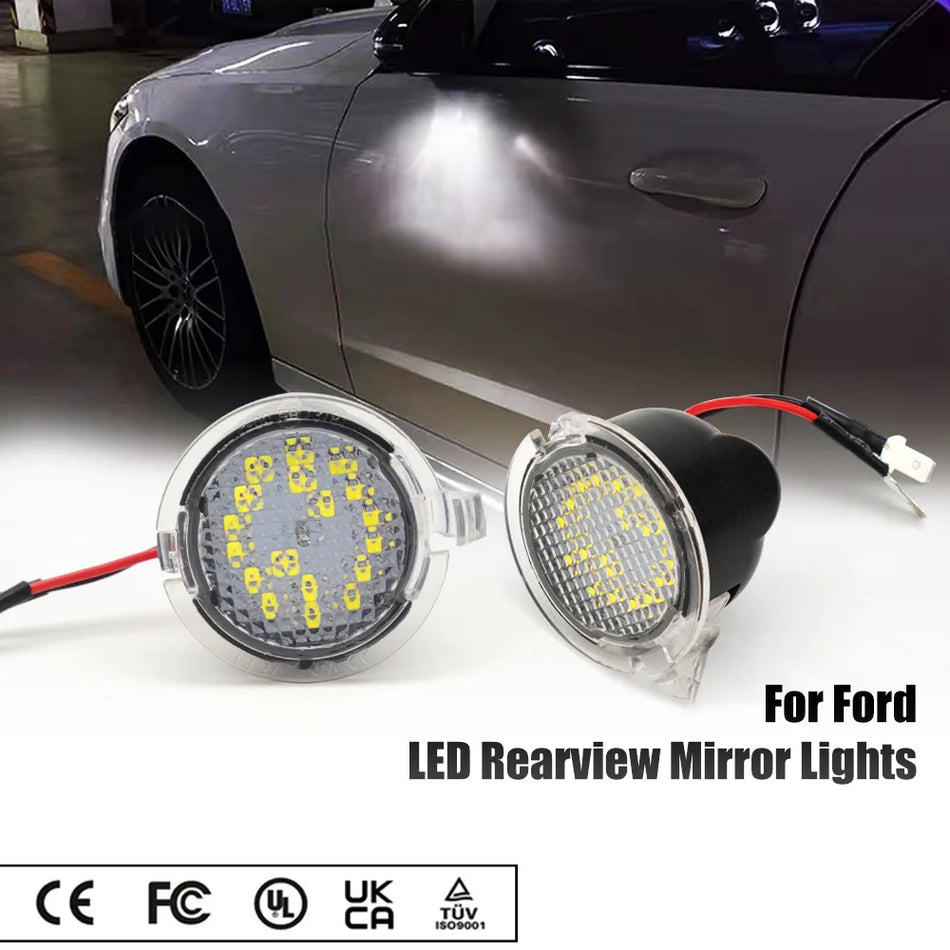 Ford F-150 Side Mirror Puddle Light LED, 2-Pack, Black PC