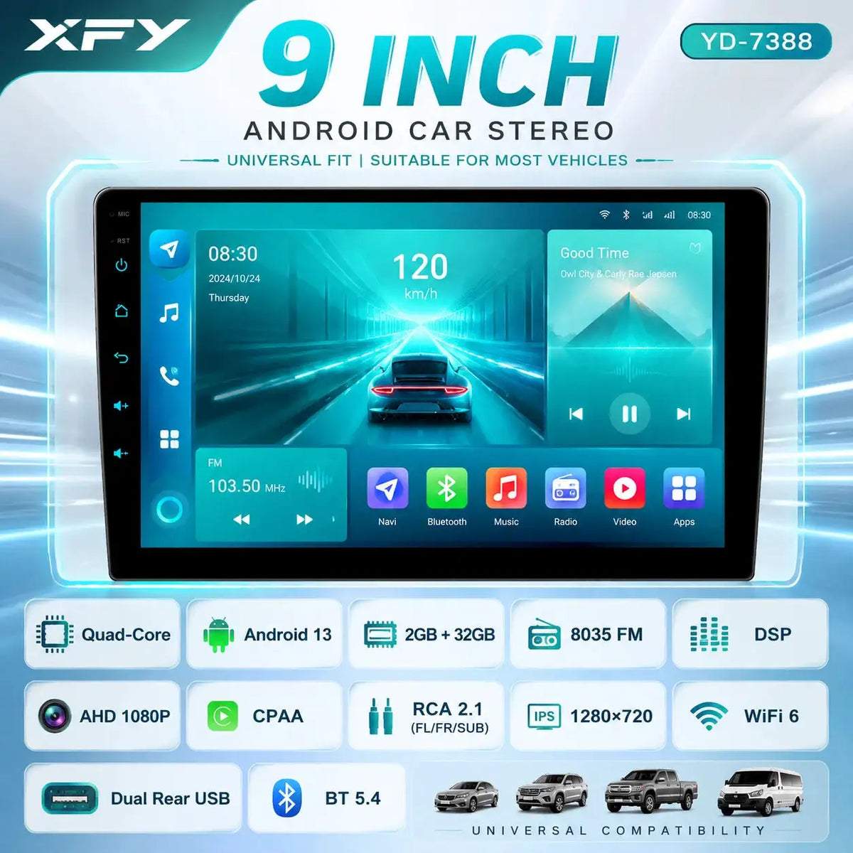2 Din Android Car Radio With Carplay And Wifi For VW Golf Polo Passat by InterCyprus Trading Ltd