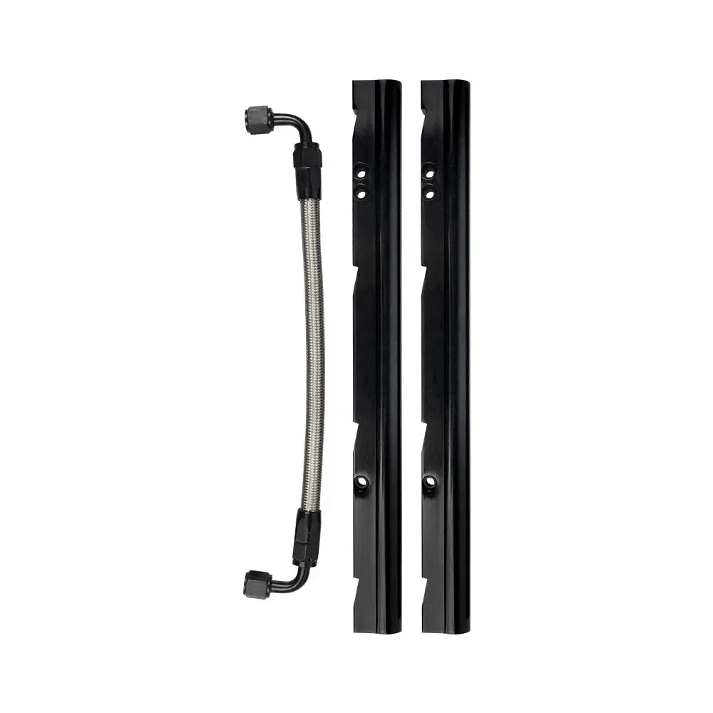 Black Billet Fuel Rail Kit For OE LS1 LS6 Intake Manifold 6AN + Hardware FPR-1045 by InterCyprus Trading Ltd