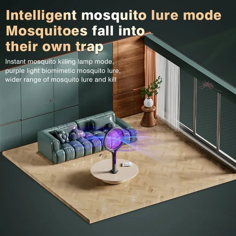 2-In-1 Mosquito Swatter Lamp &ndash; USB Rechargeable Extendable
