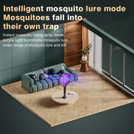 2-In-1 Mosquito Swatter Lamp &ndash; USB Rechargeable Extendable
