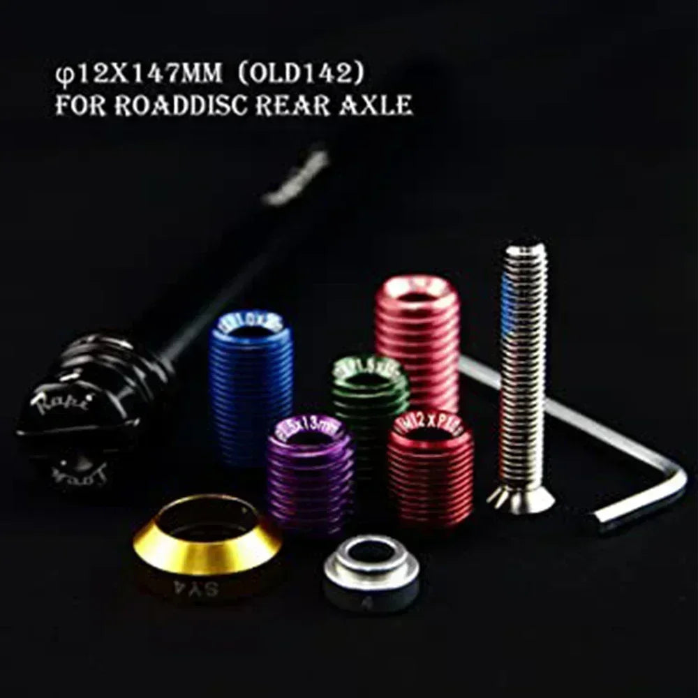 DT Road Disc Gravel MTB Mountain Bike Wheels Thru Axle Adapter &ndash; Tool-Free Integrated Lever Design 147x12mm Road Rear