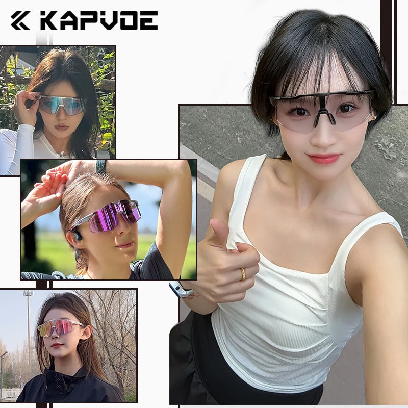 KAPVOE K347 Cycling Glasses &ndash; UV400 Protection and Photochromic Lenses