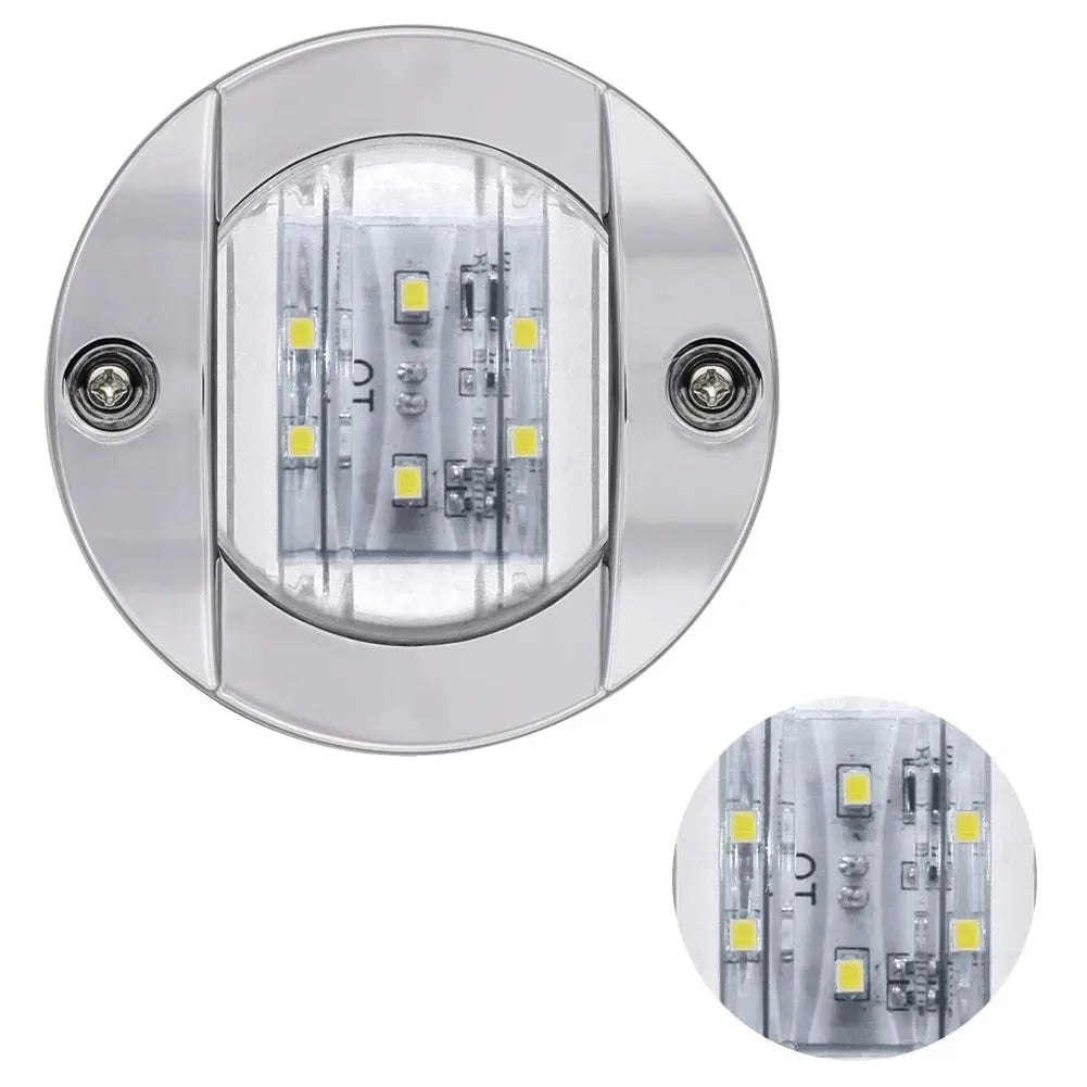 Waterproof Marine LED Deck Lights - Blue &amp; White | 1-4pcs