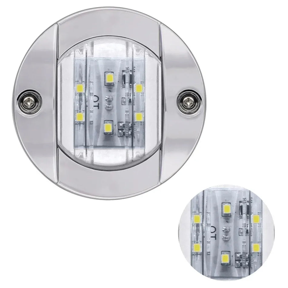 Waterproof Marine LED Deck Lights - Blue &amp; White | 1-4pcs